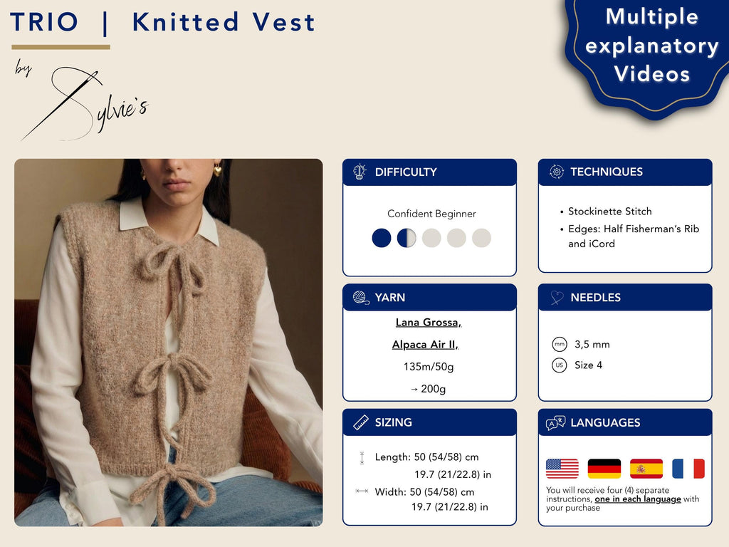 Trio Knit Vest