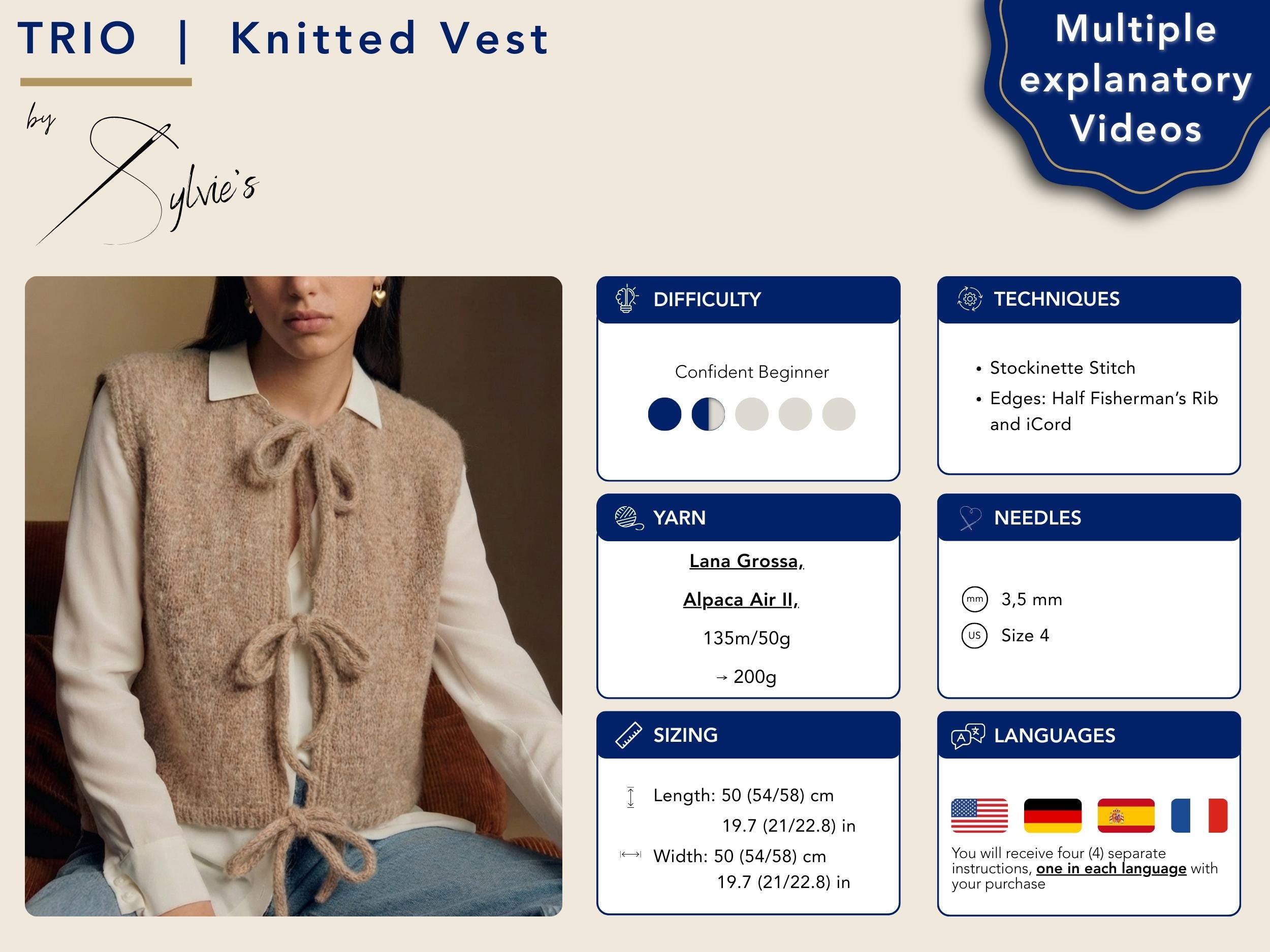 Trio Knit Vest