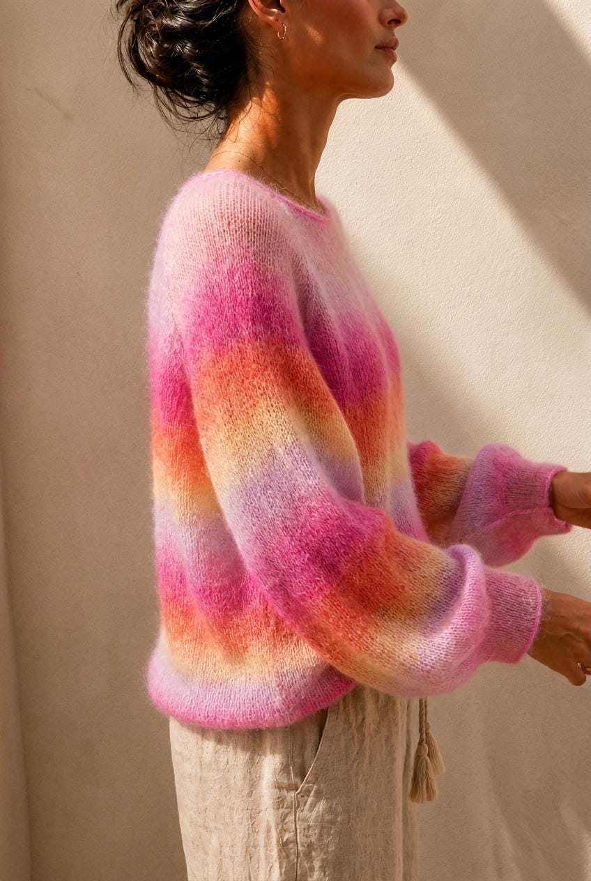 Candy Cloud Mohair Sweater