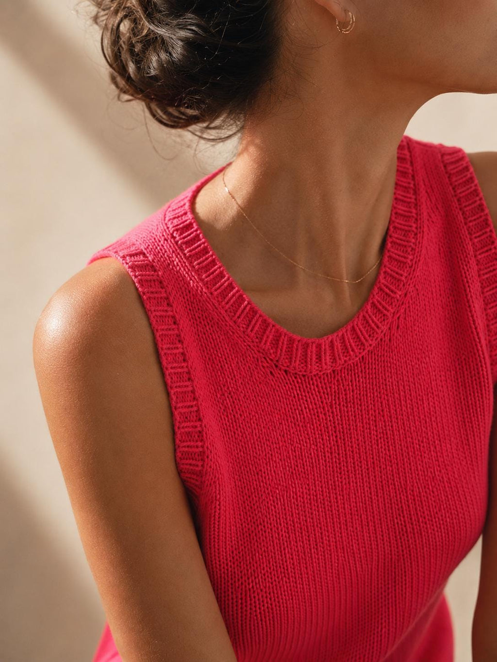 Rose Knit Vest