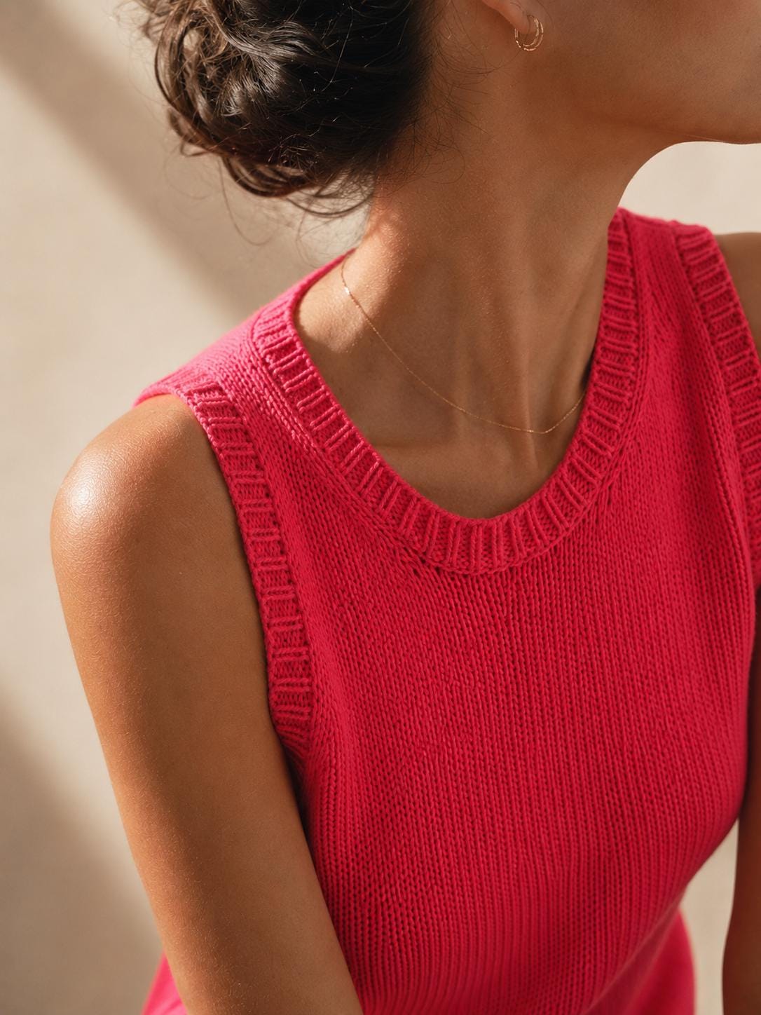 Rose Knit Vest