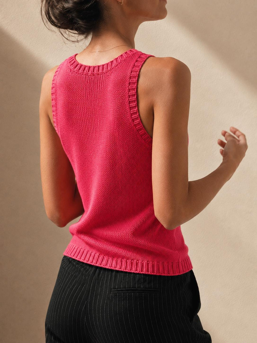 Rose Knit Vest