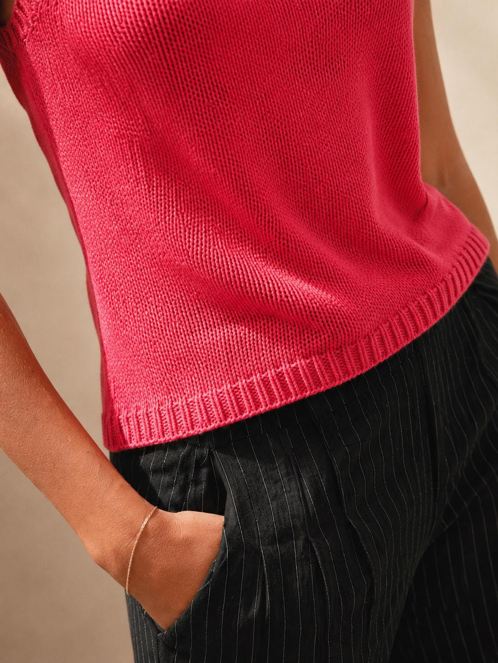 Rose Knit Vest