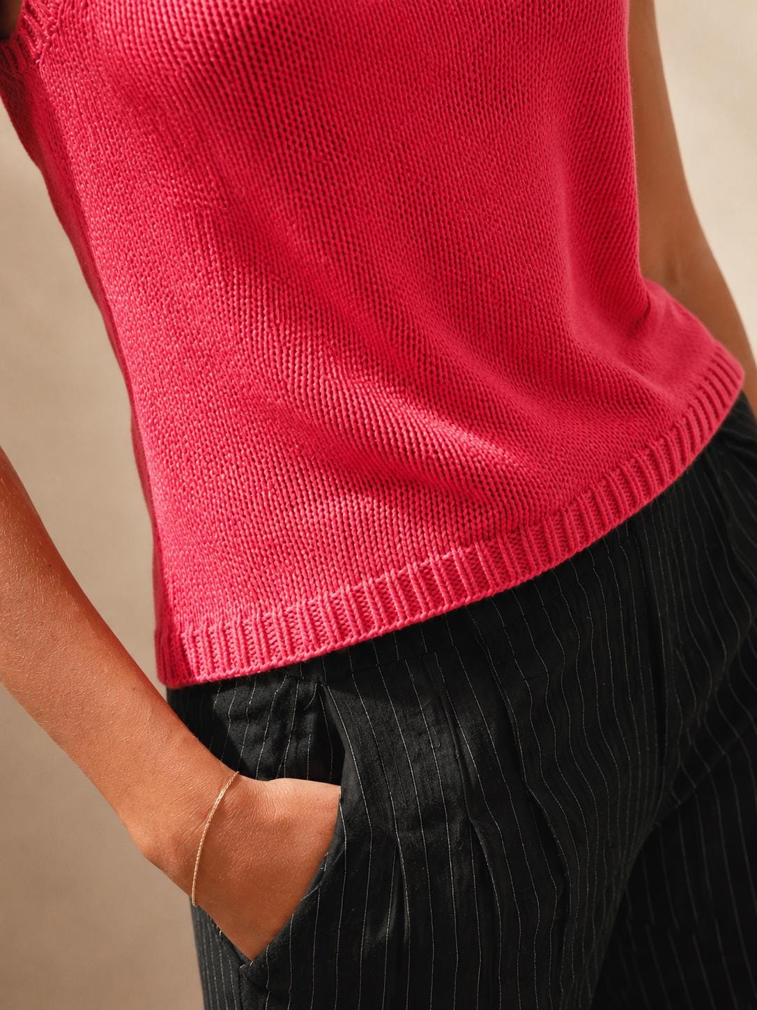Rose Knit Vest
