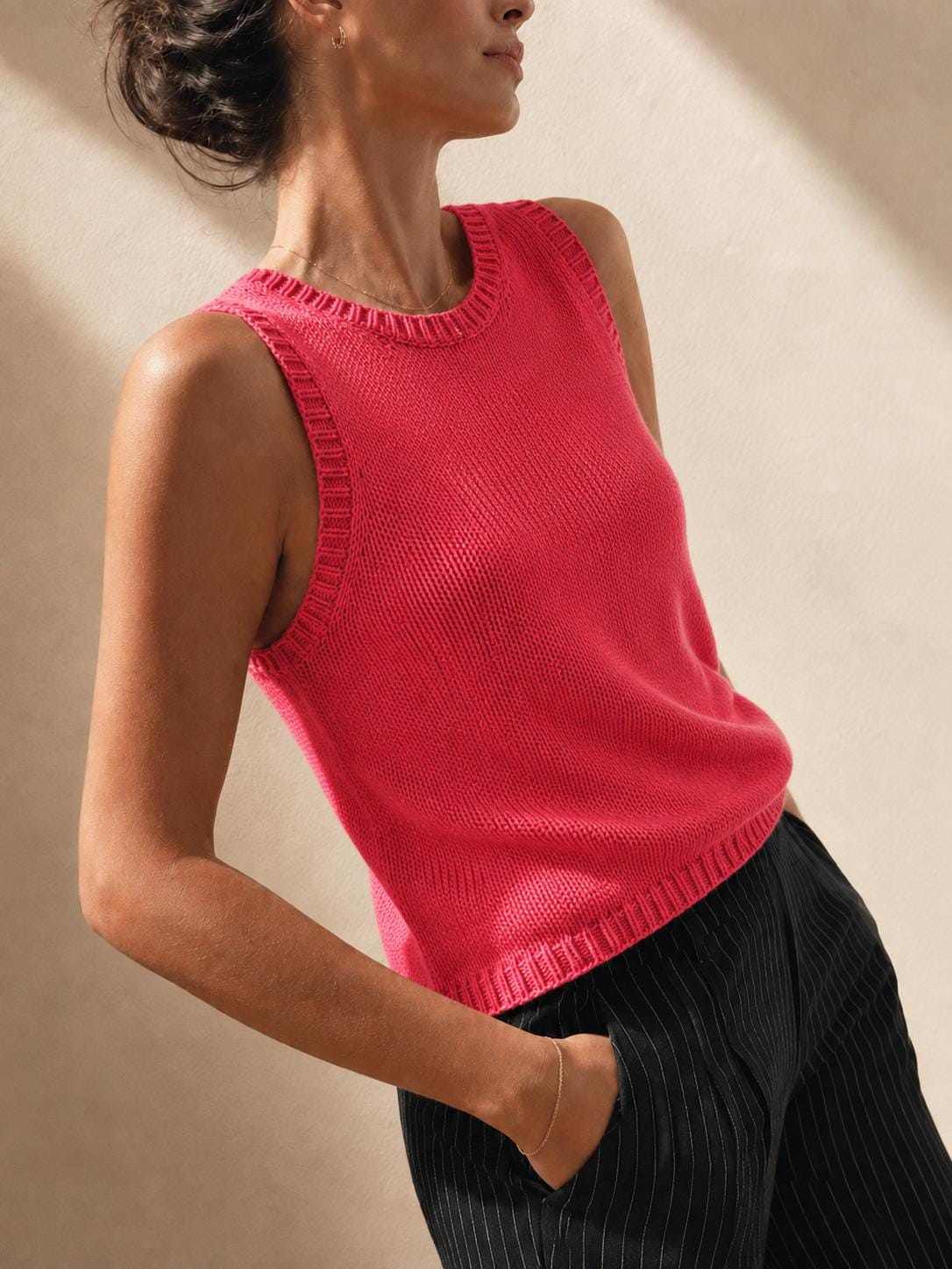 Rose Knit Vest